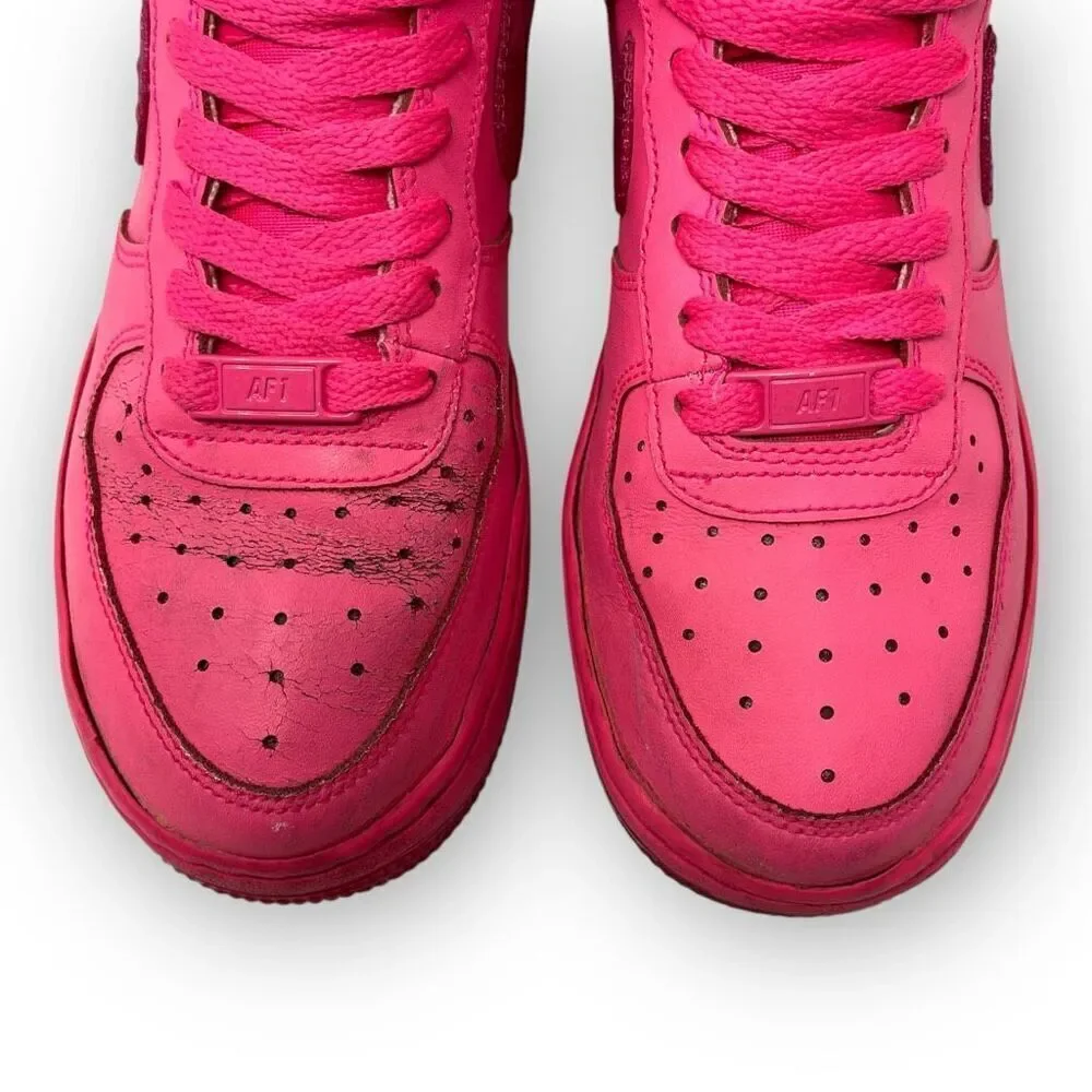 Nike Air Force 1 Gs Hyper Vivid Hot Pink Youth Size 5.5 or Women’s 7 314219-602